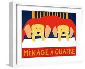 Menage A Quatre Yelllow Yellow-Stephen Huneck-Framed Giclee Print