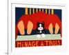 Menage A Trois Black Cat-Stephen Huneck-Framed Giclee Print