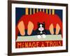 Menage A Trois Black Cat-Stephen Huneck-Framed Giclee Print