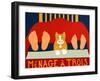 Menage A Trois Cat-Stephen Huneck-Framed Giclee Print