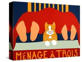Menage A Trois Cat-Stephen Huneck-Stretched Canvas