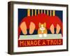 Menage A Trois Orange Cat-Stephen Huneck-Framed Giclee Print