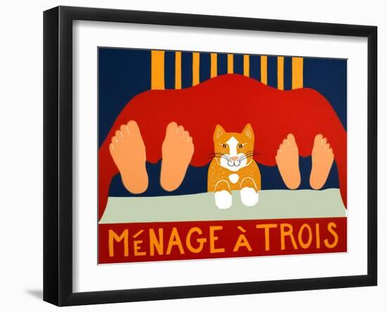 Menage A Trois Orange Cat-Stephen Huneck-Framed Giclee Print