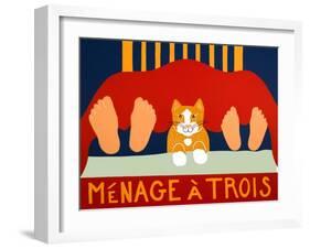 Menage A Trois Orange Cat-Stephen Huneck-Framed Giclee Print