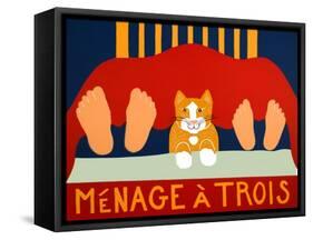 Menage A Trois Orange Cat-Stephen Huneck-Framed Stretched Canvas
