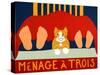 Menage A Trois Orange Cat-Stephen Huneck-Stretched Canvas