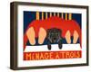 Menage Black-Stephen Huneck-Framed Giclee Print