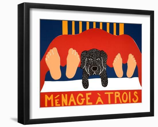 Menage Black-Stephen Huneck-Framed Giclee Print