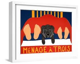 Menage Black-Stephen Huneck-Framed Giclee Print