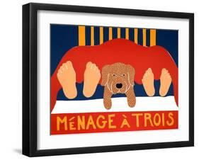 Menage Golden 1.5.5-Stephen Huneck-Framed Giclee Print