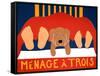 Menage Golden 1.5.5-Stephen Huneck-Framed Stretched Canvas