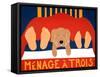 Menage Golden 1-Stephen Huneck-Framed Stretched Canvas