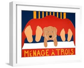 Menage Golden 1-Stephen Huneck-Framed Giclee Print