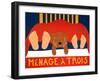 Menage Golden 2-Stephen Huneck-Framed Giclee Print