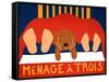 Menage Golden 2-Stephen Huneck-Framed Stretched Canvas