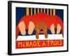 Menage Golden 2-Stephen Huneck-Framed Giclee Print