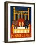 Menage II Black Choc-Stephen Huneck-Framed Giclee Print