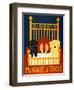 Menage II Black Yellow-Stephen Huneck-Framed Giclee Print