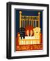 Menage II Black Yellow-Stephen Huneck-Framed Giclee Print