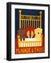 Menage II Choc Yellow-Stephen Huneck-Framed Giclee Print