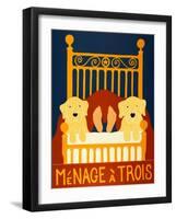 Menage II Yellow Yellow-Stephen Huneck-Framed Giclee Print