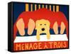 Menage Yell-Stephen Huneck-Framed Stretched Canvas