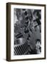 Menagerie Of Cogwheels, Gears Connecting In Black And White-lagardie-Framed Photographic Print