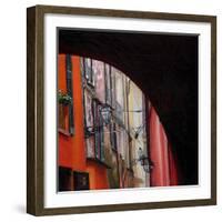 Menaggio Lanterns, 2012-Helen White-Framed Giclee Print