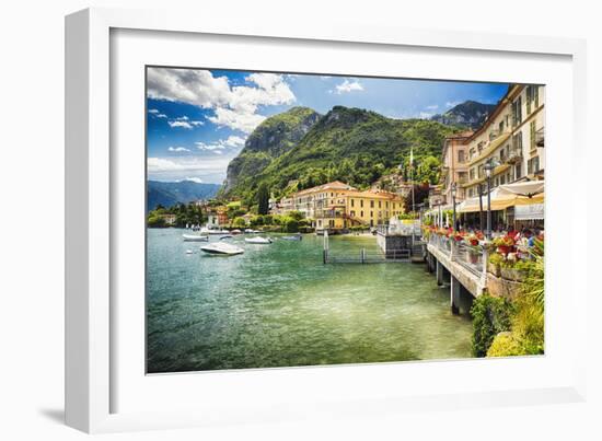 Menaggio Scenic On Lake Como-George Oze-Framed Photographic Print