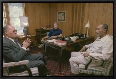 Menahem Begin Jimmy Carter and Anwar Sadat at Camp David Summit, 1978'  Photo | AllPosters.com