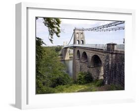 Menai Bridge, Anglesey, North Wales, Wales, United Kingdom, Europe-Raj Kamal-Framed Photographic Print