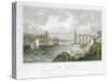 Menai Bridge (From the Anglesea Sid), 1830-Thomas Barber-Stretched Canvas