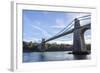 Menai Bridge Spanning the Menai Strait, Anglesey, Wales, United Kingdom, Europe-Charlie Harding-Framed Photographic Print