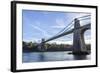 Menai Bridge Spanning the Menai Strait, Anglesey, Wales, United Kingdom, Europe-Charlie Harding-Framed Photographic Print