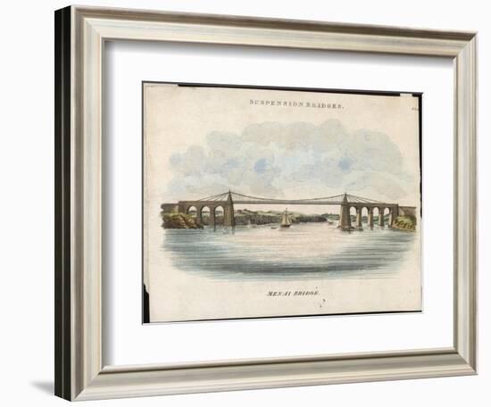 Menai Bridge - Telford-null-Framed Art Print