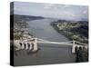 Menai Bridge, Wales, United Kingdom-Adam Woolfitt-Stretched Canvas