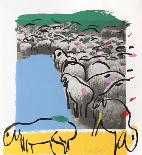 Sheep Portfolio 1-Menashe Kadishman-Collectable Print