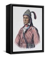 Menawa (Oakfuskee Chief)-Charles Bird King-Framed Stretched Canvas