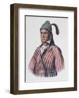 Menawa (Oakfuskee Chief)-Charles Bird King-Framed Giclee Print