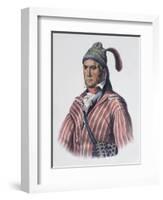 Menawa (Oakfuskee Chief)-Charles Bird King-Framed Giclee Print