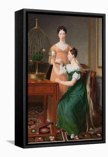 Mendel Levin Nathanson's Elder Daughters, Bella and Hanna, 1820-Christoffer-wilhelm Eckersberg-Framed Stretched Canvas