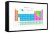 Mendeleev's Periodic Table of the Chemical Elements, Colorful, Vector.-vchal-Framed Stretched Canvas
