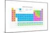 Mendeleev's Periodic Table of the Chemical Elements, Colorful, Vector.-vchal-Mounted Art Print