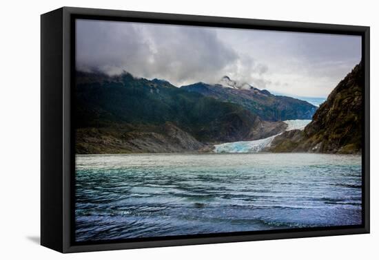 Mendenhall Glacier in Juneau, Alaska, United States of America, North America-Laura Grier-Framed Stretched Canvas
