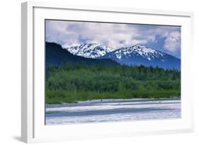 Mendenhall Glacier Lake, Juneau, Alaska, United States of America, North America-Richard Cummins-Framed Photographic Print