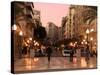 Mendez Nunez Rambla in the Evening, Alicante, Valencia Province, Spain, Europe-Guy Thouvenin-Stretched Canvas