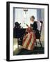 Mending the Flag-Norman Rockwell-Framed Giclee Print