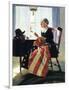 Mending the Flag-Norman Rockwell-Framed Giclee Print