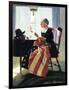 Mending the Flag-Norman Rockwell-Framed Giclee Print