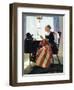 Mending the Flag-Norman Rockwell-Framed Giclee Print